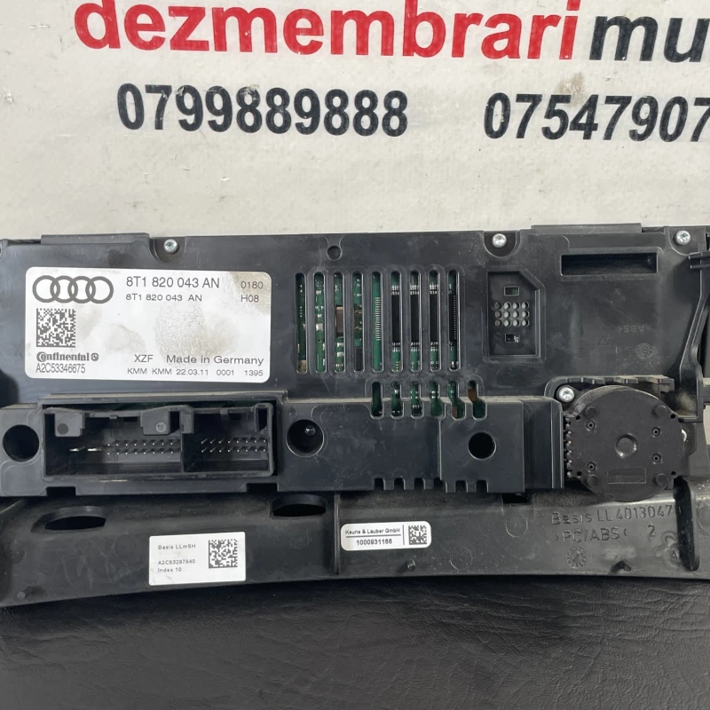 Panou climatronic / Audi A4 B8 2011 / Climatizare