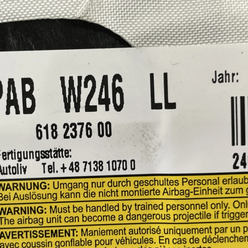 Airbag pasager / Mercedes-Benz B Class W246 2012 / Interior