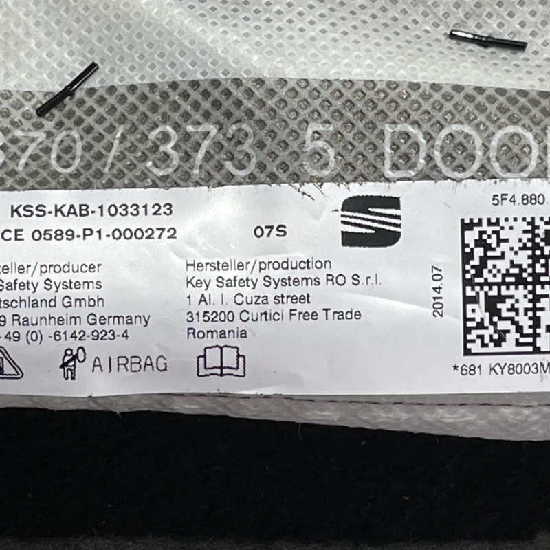 Airbag cortina dreapta / Seat Leon 5F 2015 / Interior