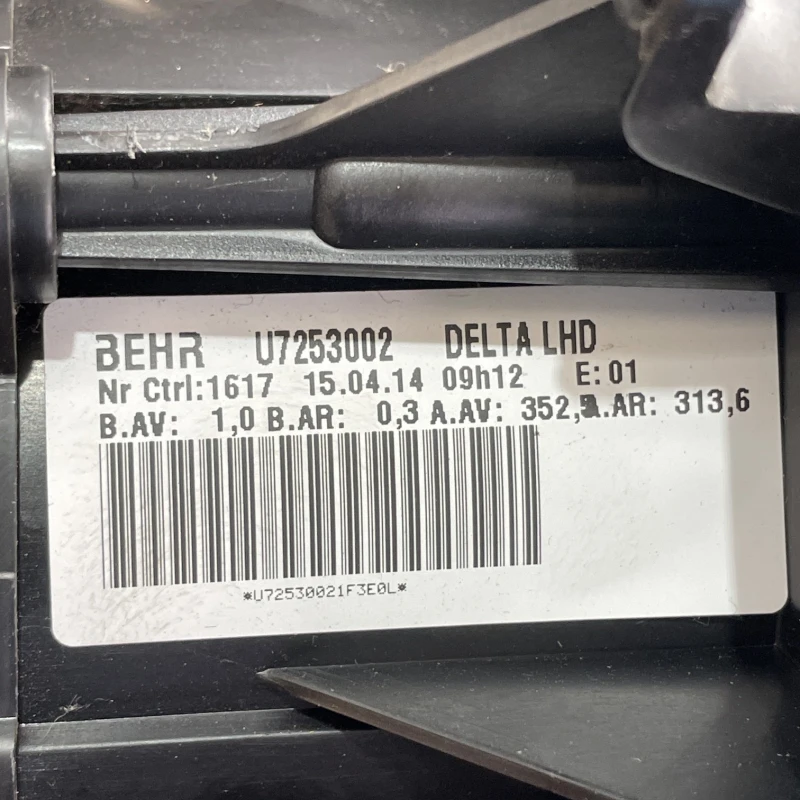 Ventilator aeroterma bord / Opel Zafira C facelift 2014 / Climatizare