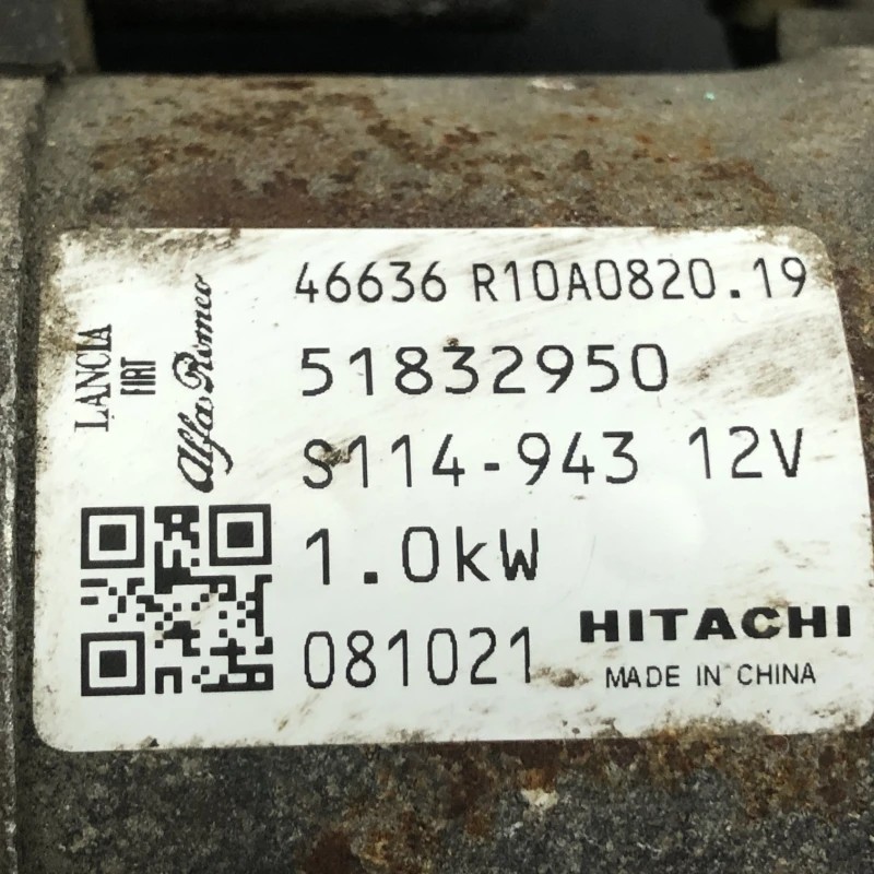 Electromotor demaror / Fiat 500 Abarth 2009 / Motor, racire si evacuare