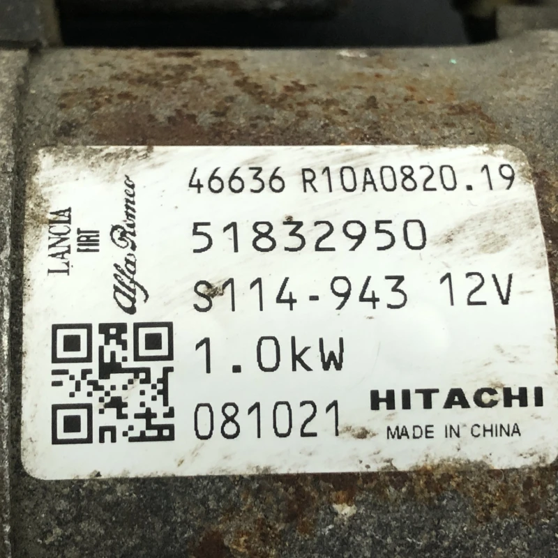Electromotor demaror / Fiat 500 Abarth 2009 / Motor, racire si evacuare