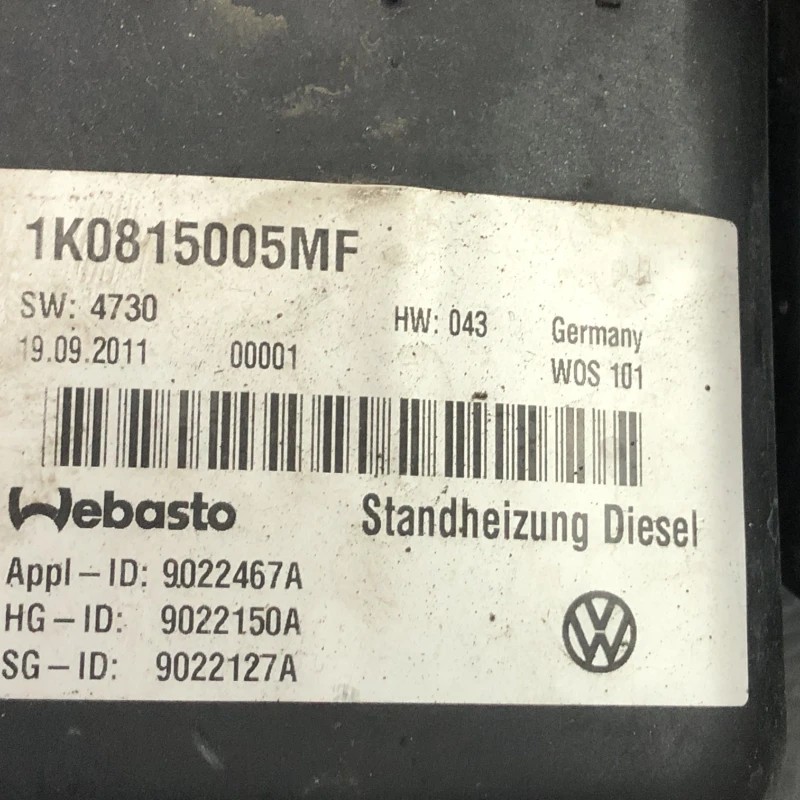 Webasto / Volkswagen Touran 1T 2008 / Climatizare