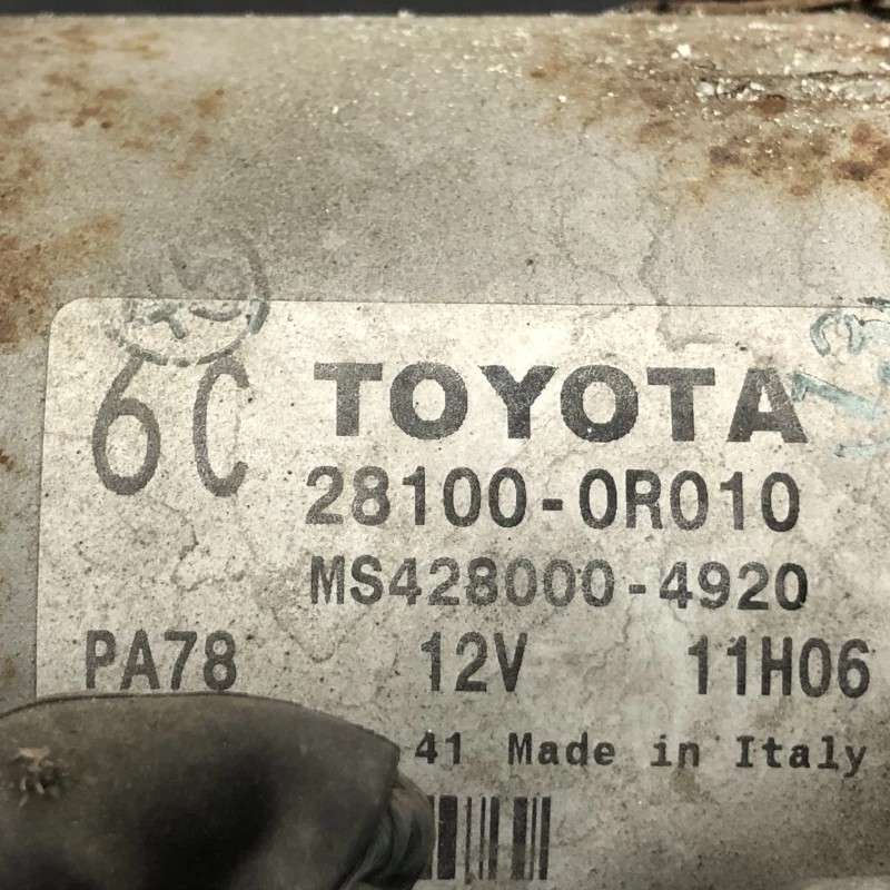 Electromotor demaror / Toyota Rav4 XA30 2007 / Motor, racire si evacuare