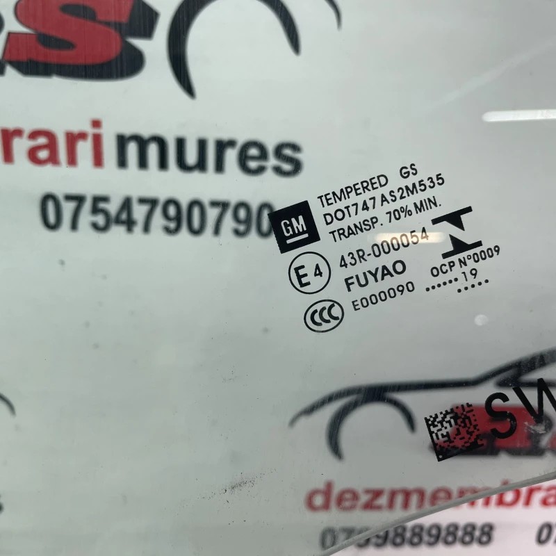 Geam stanga spate / Opel Astra K 2019 / Caroserie, oglinzi si faruri