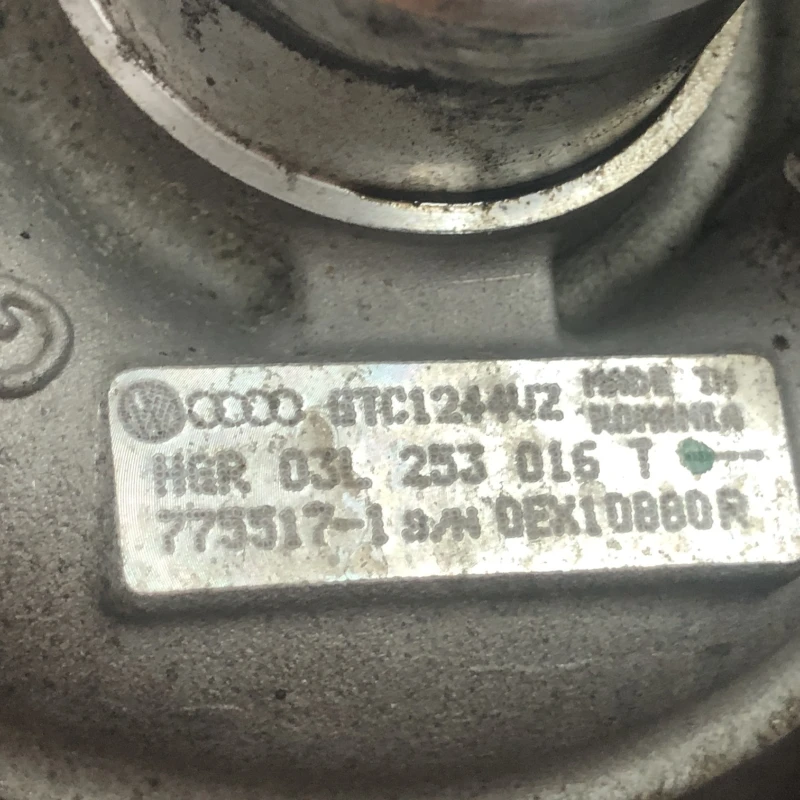 Turbosuflanta turbo turbina / Skoda Octavia 2 1Z 2012 / Motor, racire si evacuare