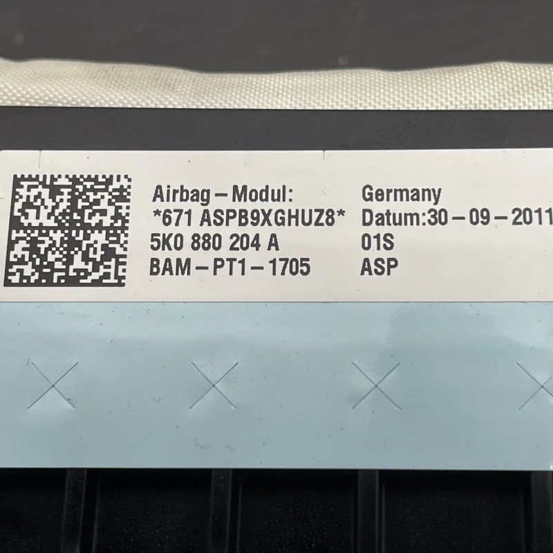 Airbag pasager / Volkswagen Golf MK6 2010 / Interior