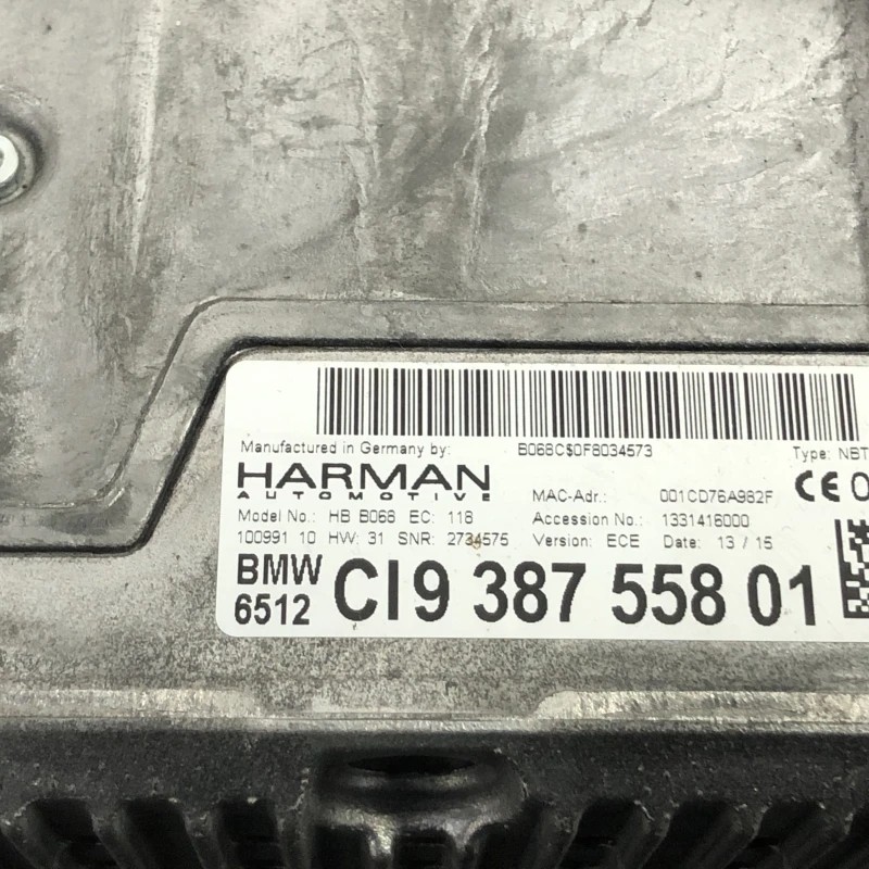 Radio CD navigatie / BMW Seria 3 F31 2015 / Audio si electronice