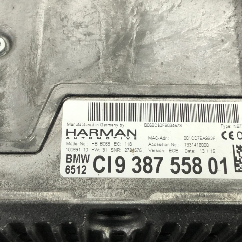 Radio CD navigatie / BMW Seria 3 F31 2015 / Audio si electronice