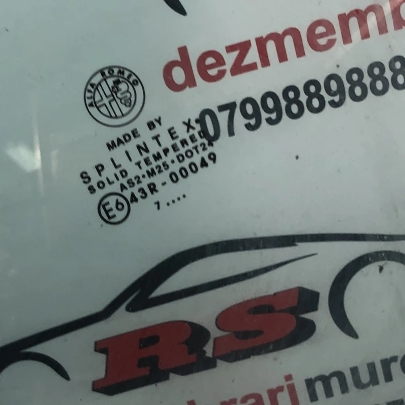 Geam stanga spate / Alfa Romeo 159 sportwagon 939 2008 / Caroserie, oglinzi si faruri