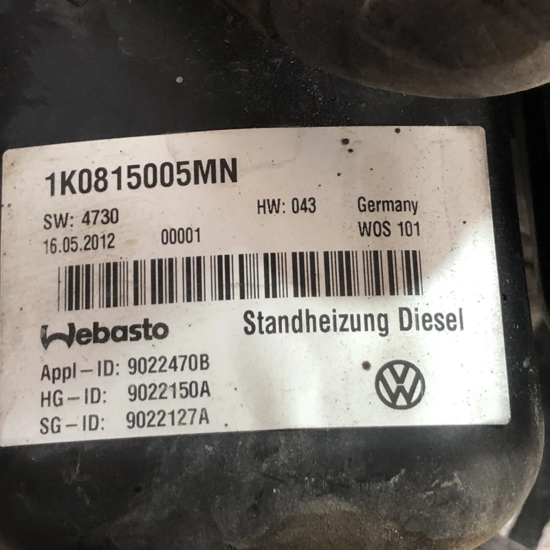 Webasto / Volkswagen Caddy 2K 2013 / Climatizare