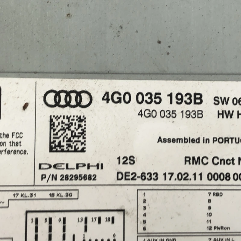 Radio CD / Audi A6 C7 2016 / Audio si electronice