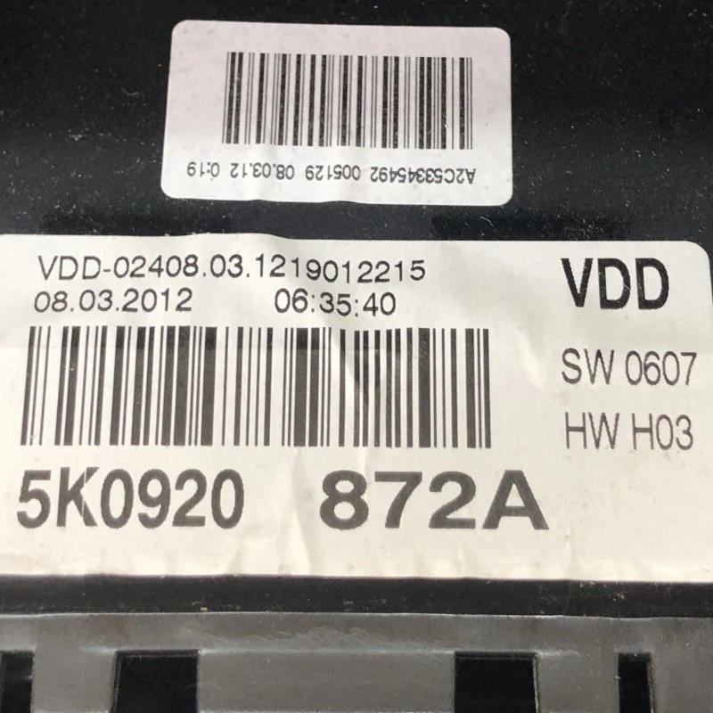 Ceas bord / Volkswagen Golf MK6 2010 / Audio si electronice