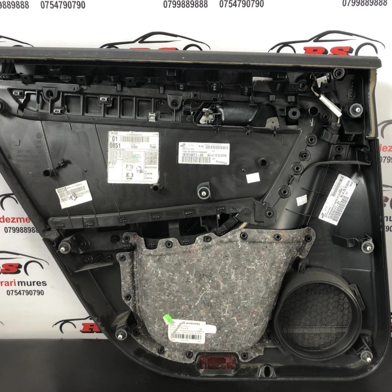 Tapiterie usa dreapta spate / Volkswagen Passat B7 2012 / Interior