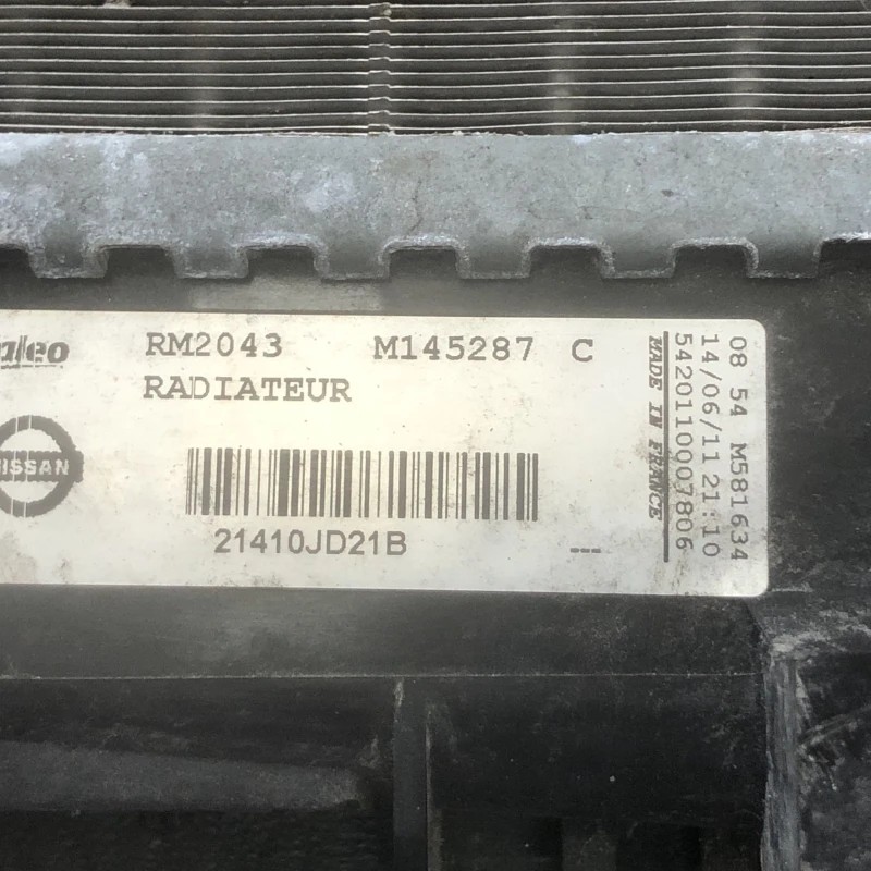 Radiator apa / Nissan Qashqai J10 facelift 2012 / Motor, racire si evacuare