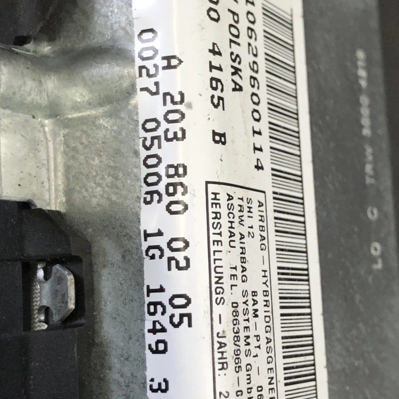 Airbag usa dreapta spate / Mercedes-Benz C Class W204 2011 / Interior