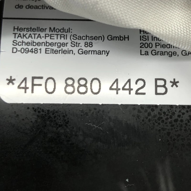 Airbag bancheta spate Dreapta / Audi A6 C6 2010 / Interior
