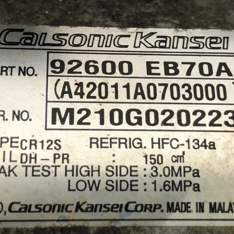 Compresor clima / Nissan Navara D40 2011 / Climatizare