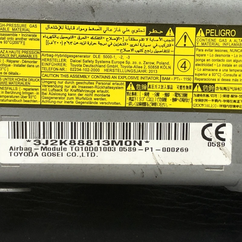 Airbag genunchi sofer / Toyota Yaris XP130 2014 / Interior