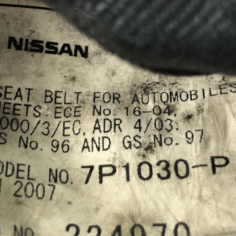 Centura dreapta fata / Nissan Navara D40 2007 / Interior