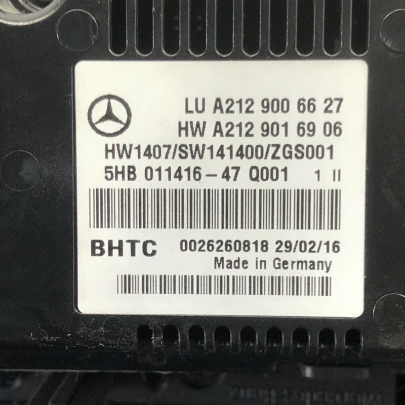 Panou climatronic / Mercedes-Benz E Class W212 2016 / Climatizare