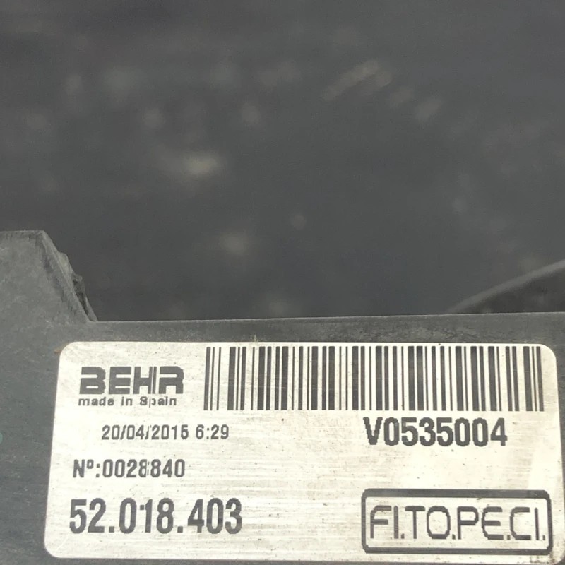 Electroventilator / Fiat Fiorino 225 2015 / Motor, racire si evacuare