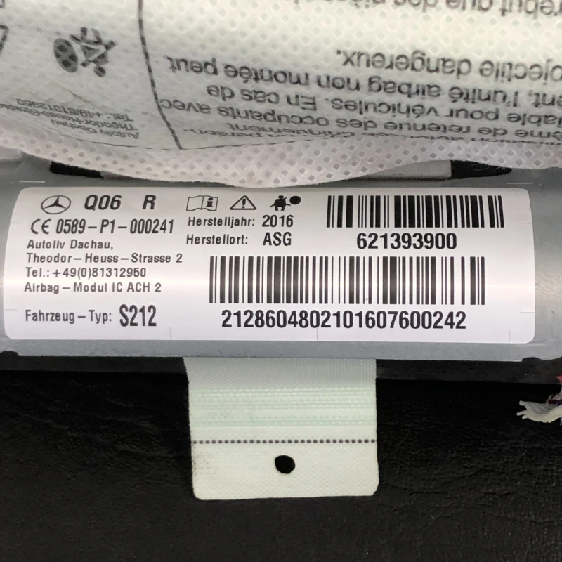 Airbag cortina dreapta / Mercedes-Benz E Class W212 2016 / Interior
