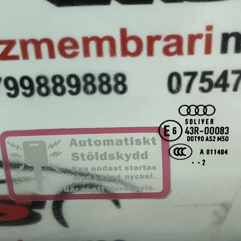 Geam stanga fata / Audi A6 C7 2013 / Caroserie, oglinzi si faruri
