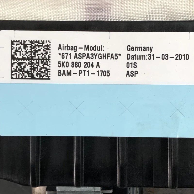 Airbag pasager / Volkswagen Golf MK6 2011 / Interior