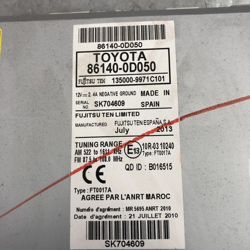 Radio navigatie / Toyota Yaris XP130 2014 / Audio si electronice