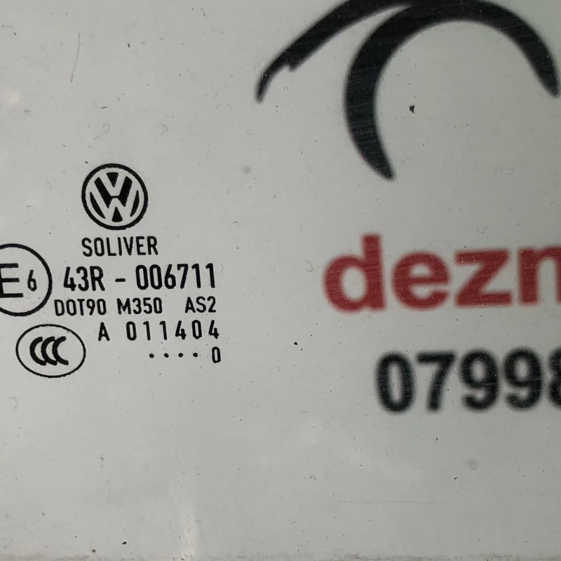 Geam dreapta spate / Volkswagen Passat B6 2010 / Caroserie, oglinzi si faruri