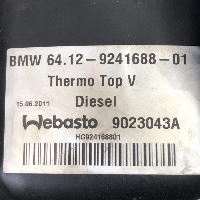Webasto / BMW X5 E70 LCI 2012 / Climatizare