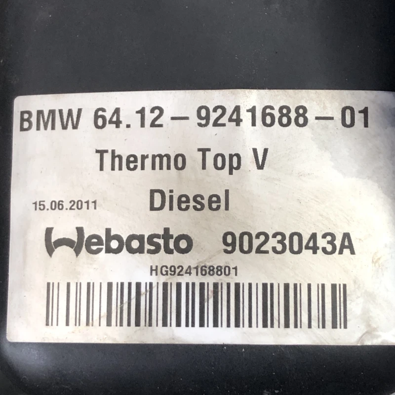 Webasto / BMW X5 E70 2012 / Climatizare