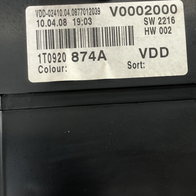 Ceas bord / Volkswagen Caddy 2K 2008 / Audio si electronice