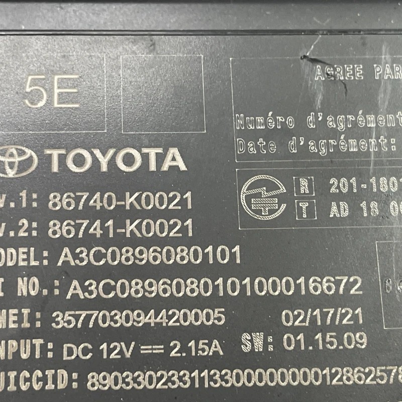 Modul electronic / Toyota Yaris XP130 facelift 2021 / Audio si electronice