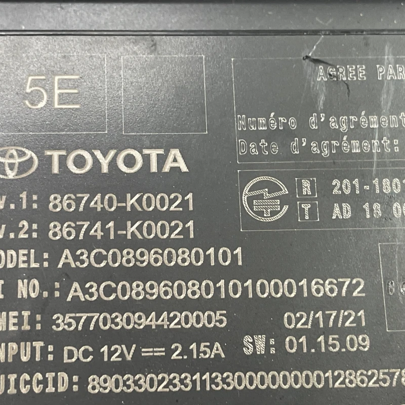 Modul electronic / Toyota Yaris XP130 facelift 2021 / Audio si electronice