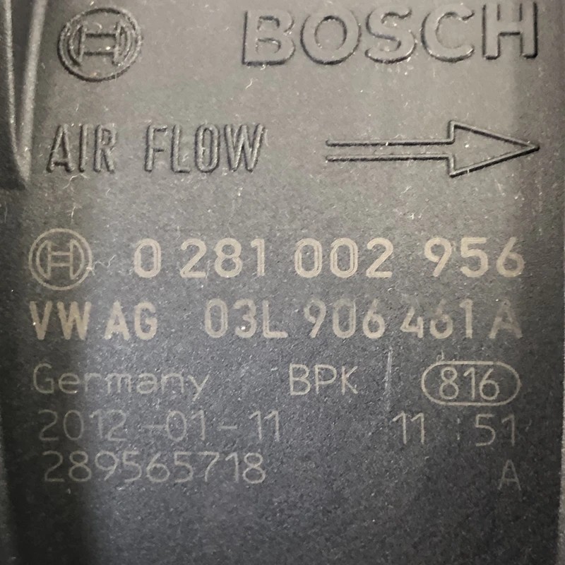 Debitmetru aer / Volkswagen Passat CC 2013 / Motor, racire si evacuare