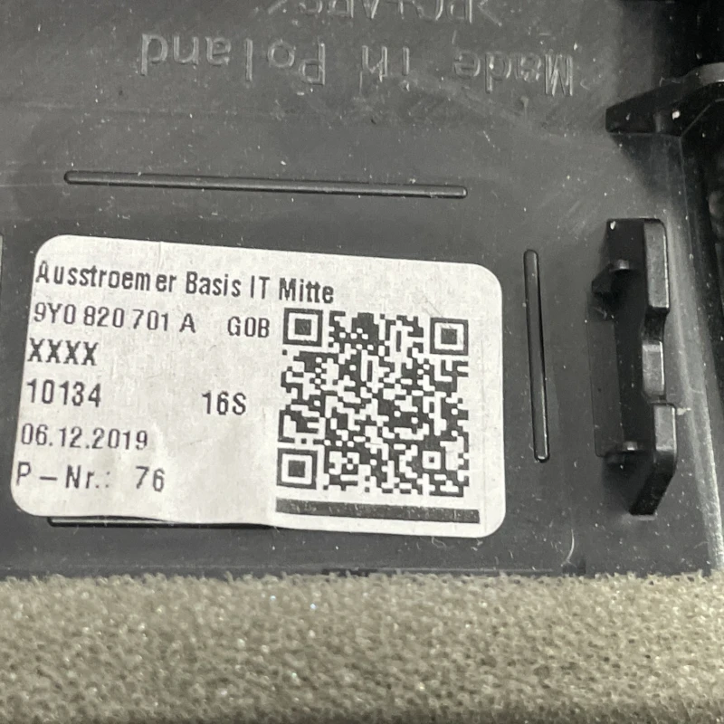 Grila aer bord / Porsche Cayenne Cayenne 2020 / Interior