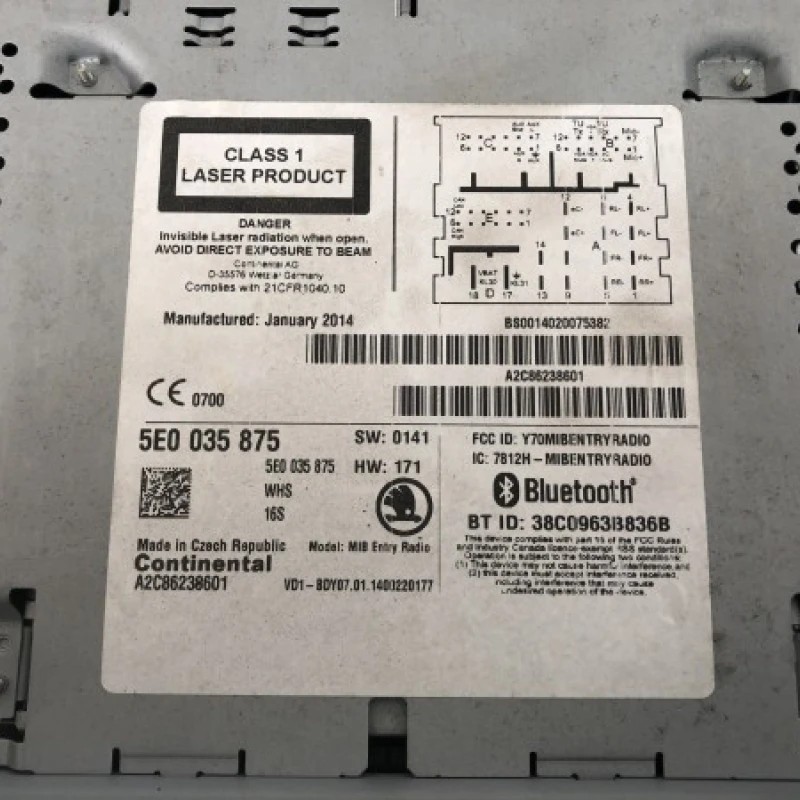 Radio CD / Skoda Octavia 3 5E 2014 / Audio si electronice