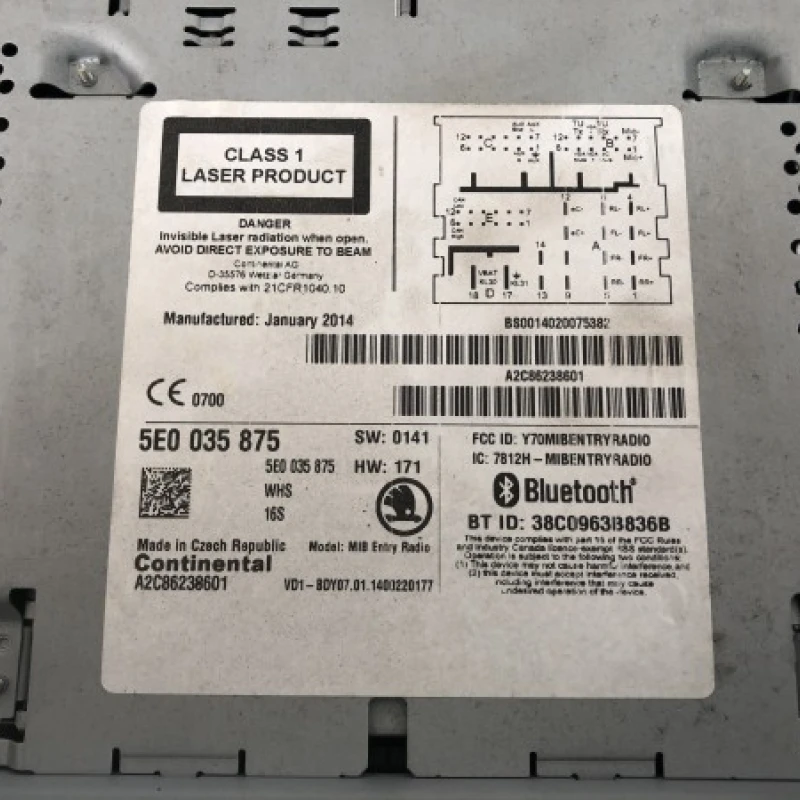 Radio CD / Skoda Octavia 3 5E 2014 / Audio si electronice