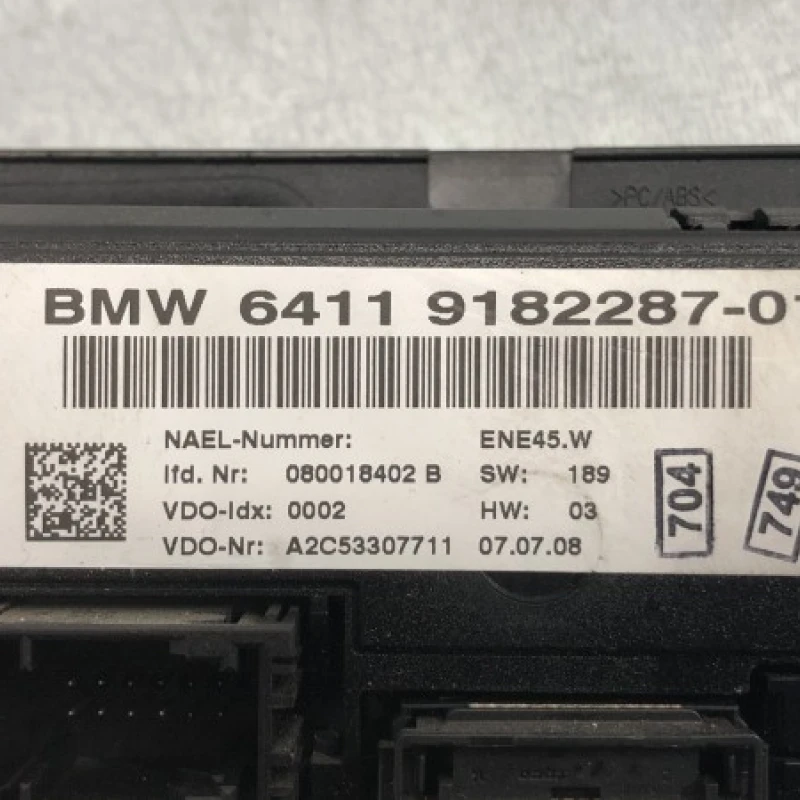 Panou climatronic / BMW Seria 3 E90 2008 / Climatizare