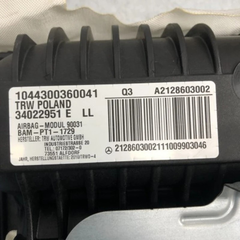 Airbag pasager / Mercedes-Benz E Class W212 2010 / Interior
