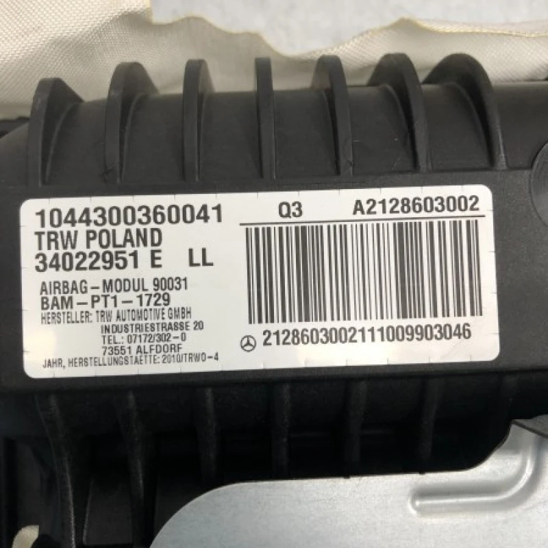 Airbag pasager / Mercedes-Benz E Class W212 2010 / Interior