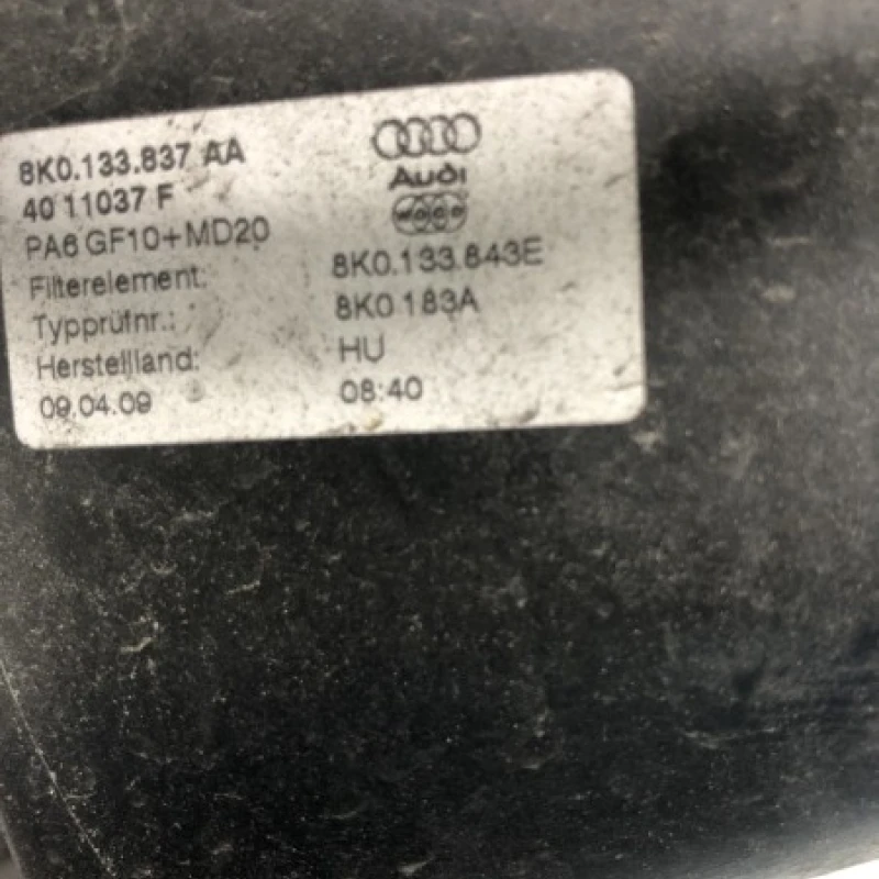 Carcasa filtru aer / Audi A4 B8 2010 / Motor, racire si evacuare