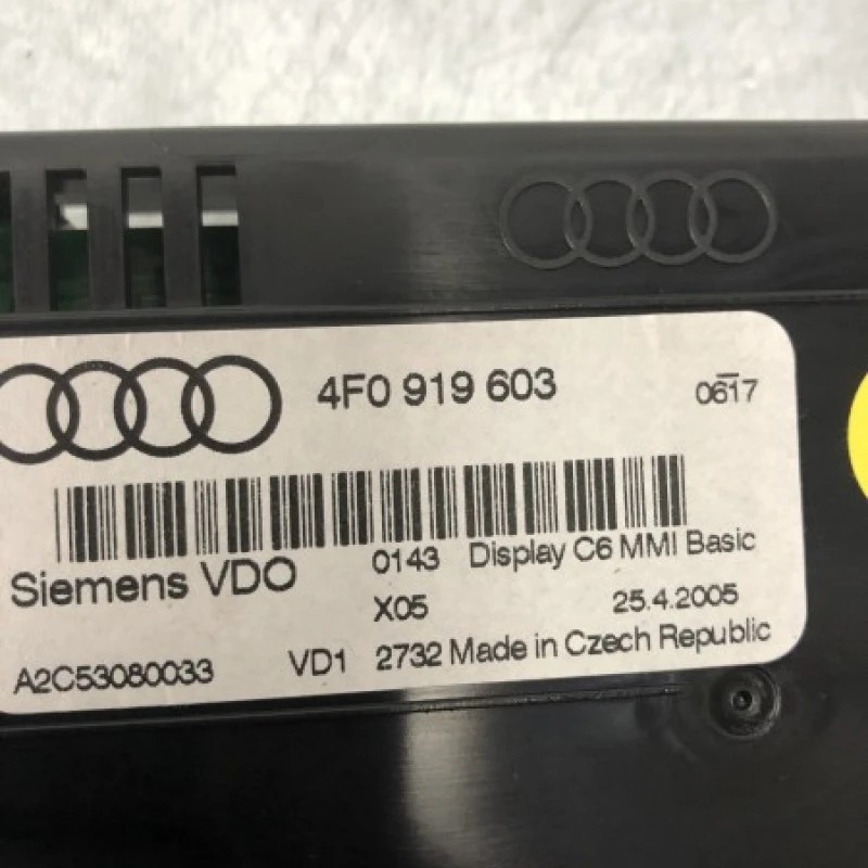 Ecran Display Navigatie MMI / Audi A6 C6 2008 / Audio si electronice