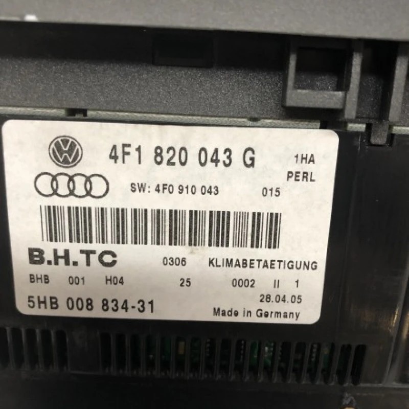 Panou climatronic / Audi A6 C6 2008 / Climatizare