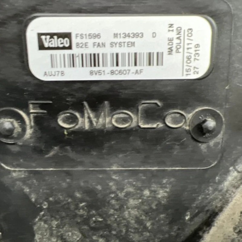 Electroventilator / Ford Fiesta MK6 2011 / Motor, racire si evacuare