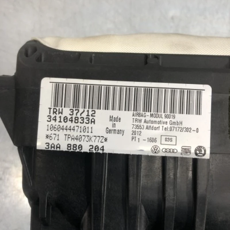 Airbag pasager / Volkswagen Passat B7 2012 / Interior