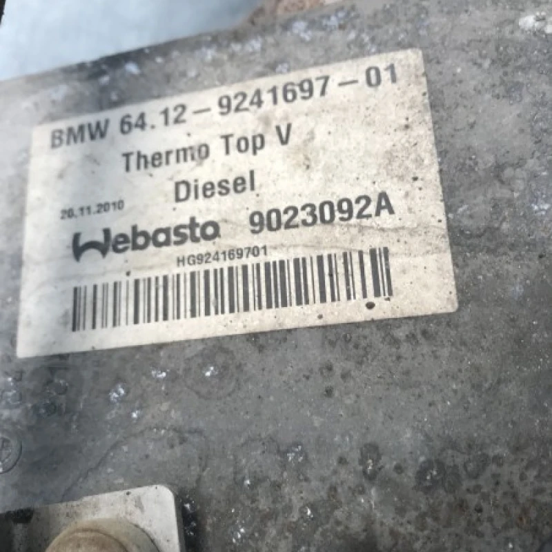 Webasto / BMW Seria 7 F01 2011 / Motor, racire si evacuare