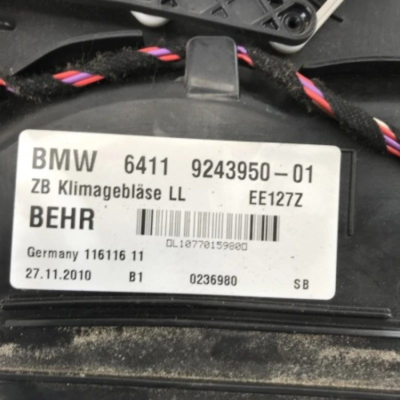 Aeroterma tulumba aer / BMW Seria 7 F01 2011 / Climatizare